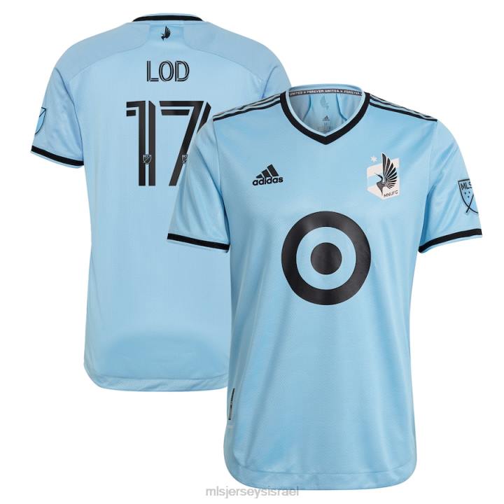 ג'רזי D66L1464 MLS Jerseys גברים מינסוטה יונייטד fc robin lod adidas כחול בהיר 2021 the river kit חולצה שחקן אותנטי