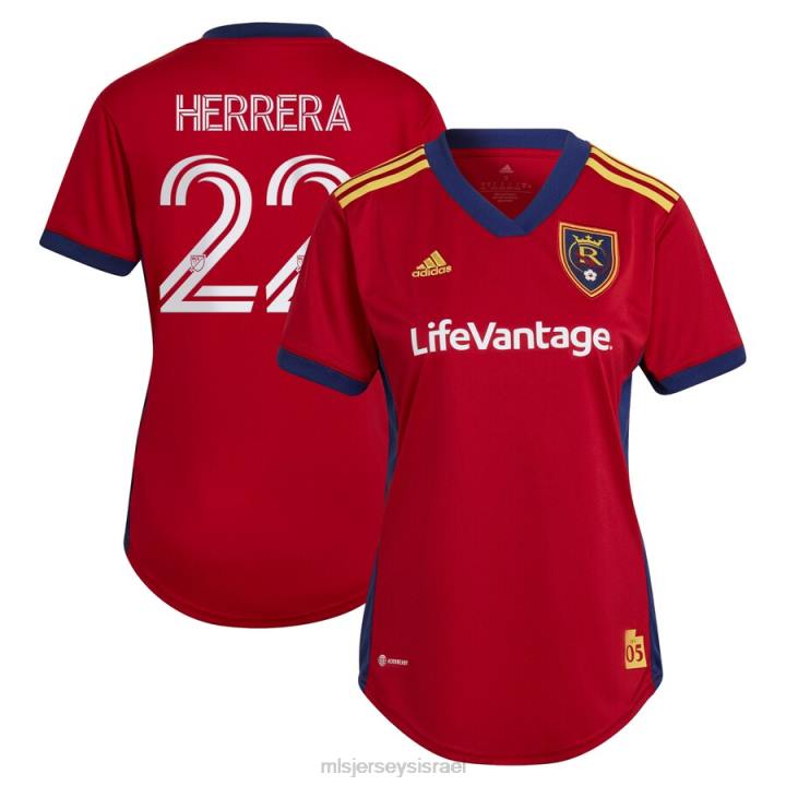 ג'רזי D66L1492 MLS Jerseys נשים אמיתי סולט לייק אהרון הררה אדידס אדום 2022 the believe kit עותק נגן חולצה