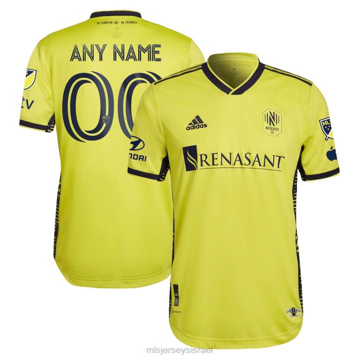ג'רזי D66L191 MLS Jerseys גברים Nashville sc adidas yellow 2023 ערכת השיבה הביתה חולצה אותנטית בהתאמה אישית