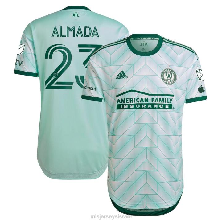 ג'רזי D66L195 MLS Jerseys גברים atlanta united fc thiago almada adidas mint 2023 the forest kit חולצה שחקן אותנטי
