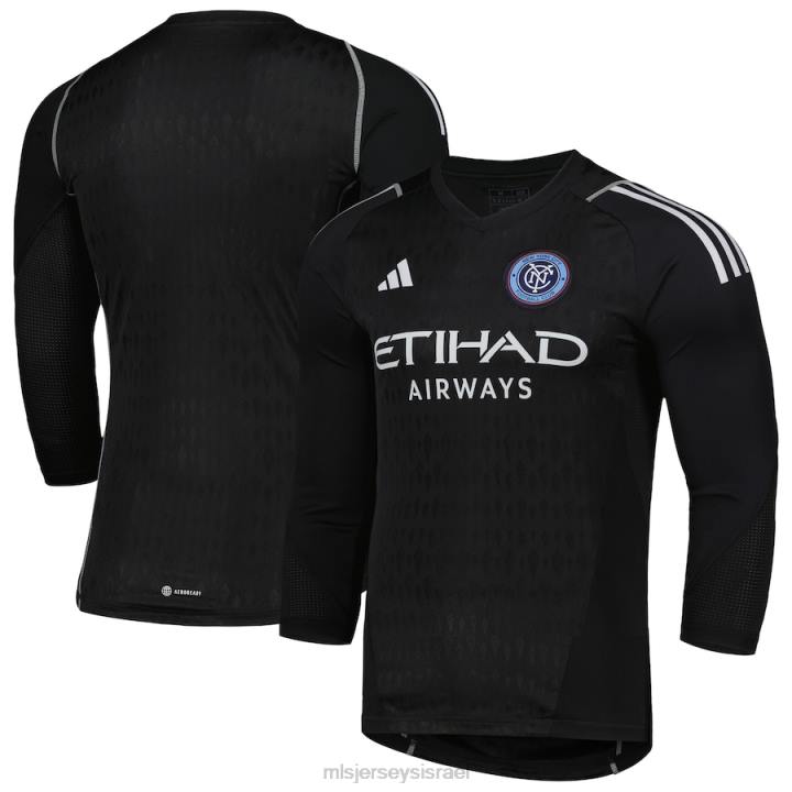 ג'רזי D66L334 MLS Jerseys גברים ניו יורק סיטי fc adidas שחור 2023 חולצה העתקה של שוער עם שרוולים ארוכים
