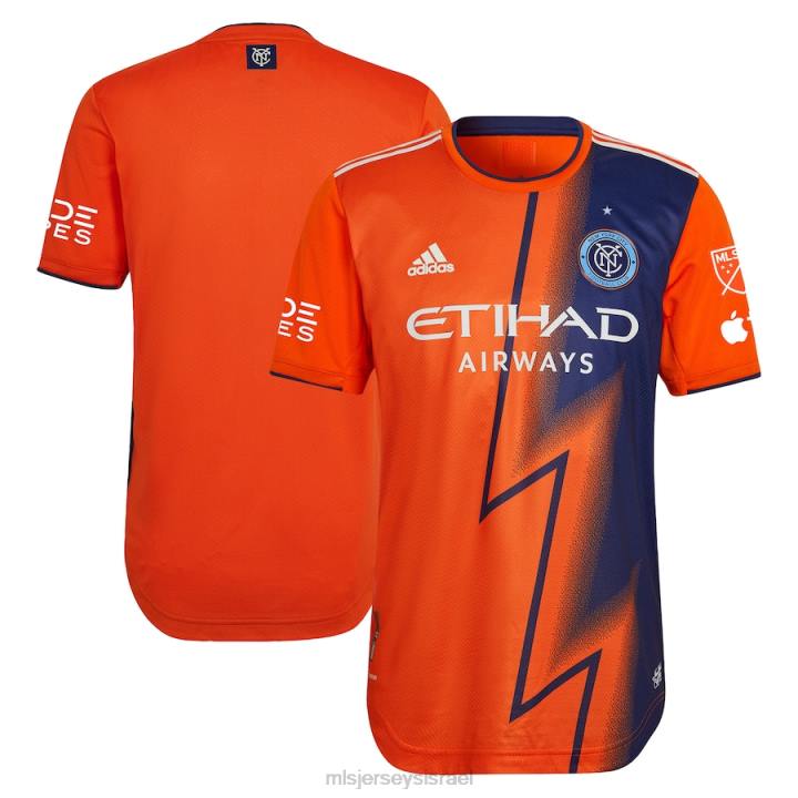 ג'רזי D66L367 MLS Jerseys גברים new york city fc adidas orange 2023 the volt kit jersey אותנטי