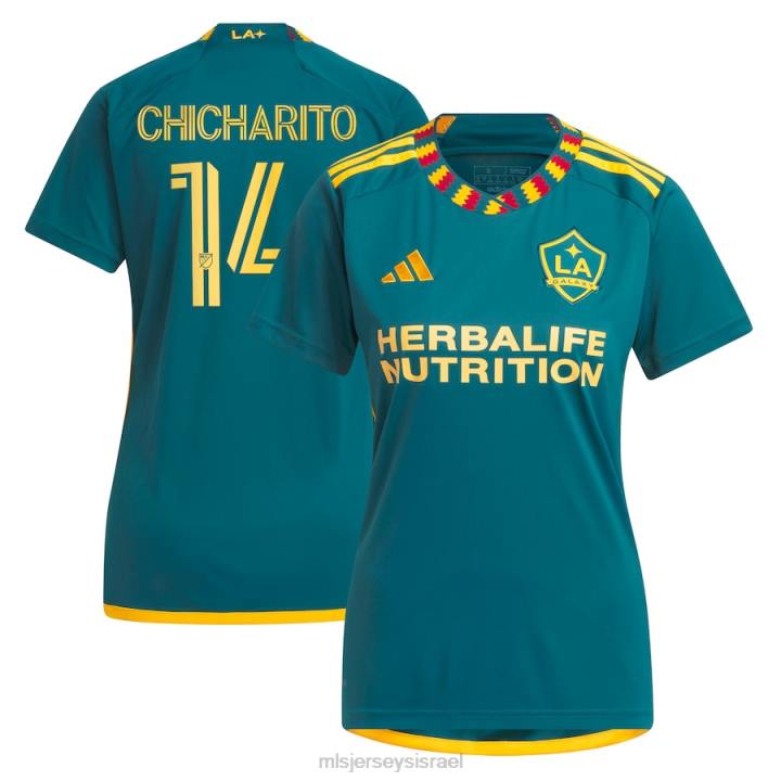 ג'רזי D66L592 MLS Jerseys נשים la galaxy chicharito adidas green 2023 la kit replica jersey