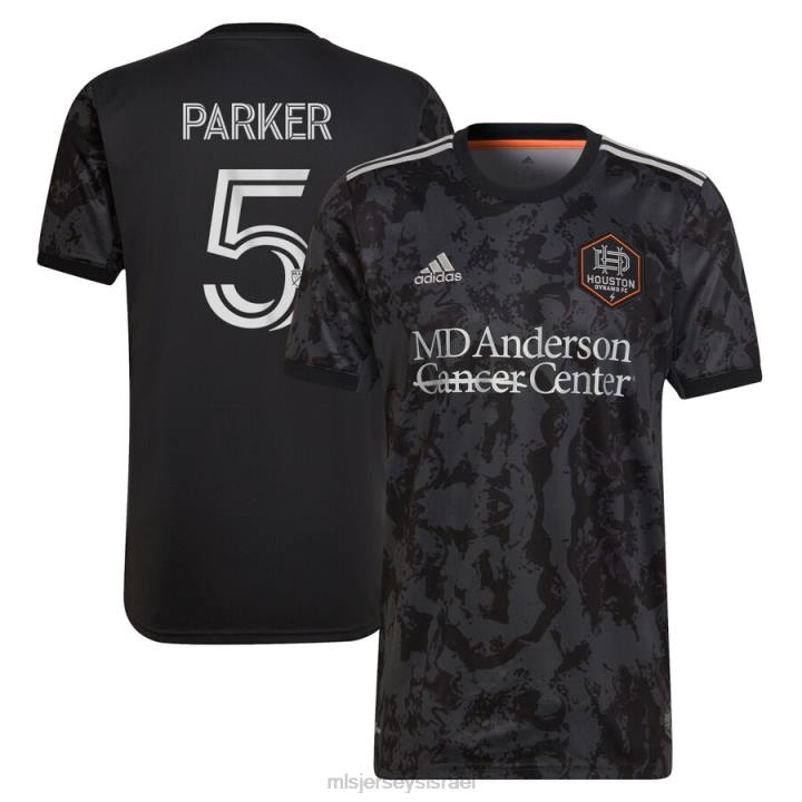 ג'רזי D66L1027 MLS Jerseys גברים Houston Dynamo FC Tim Parker Adidas Black 2022 The Bayou City Replica Player חולצה