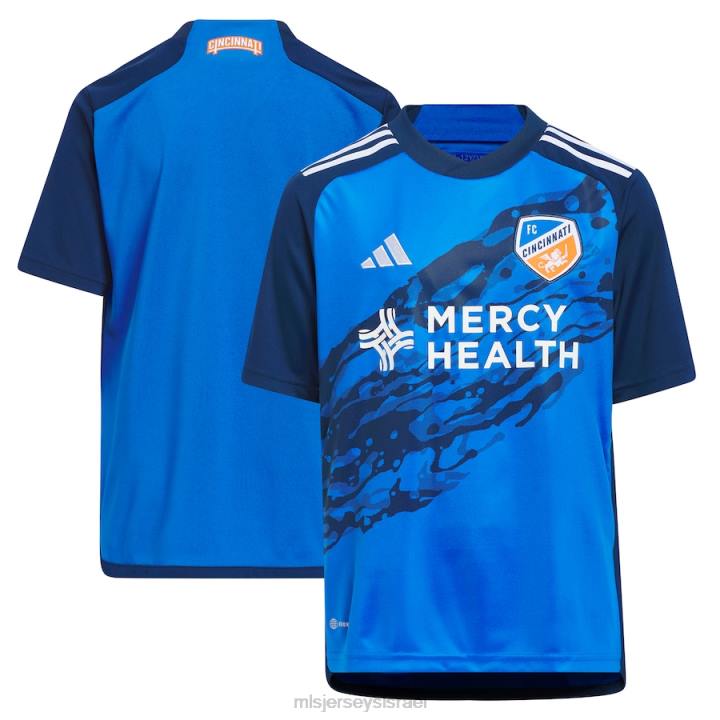 ג'רזי D66L107 MLS Jerseys ילדים fc cincinnati adidas blue 2023 river kit jersey replica